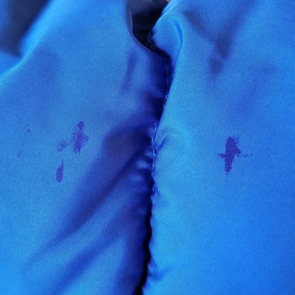 Royal blue puffer hooded jacket - Picture 4 of 4